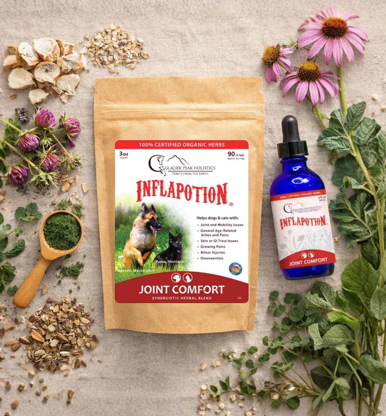 Glacier Peak Holistics products